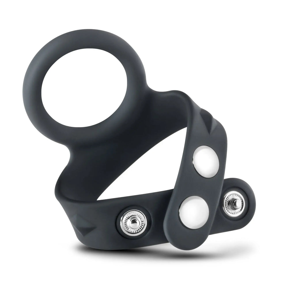 Performance - Vs7 - Silicone Cock & Ball Strap Large - Black – body-safe silicone | Fu'Cha Exotics