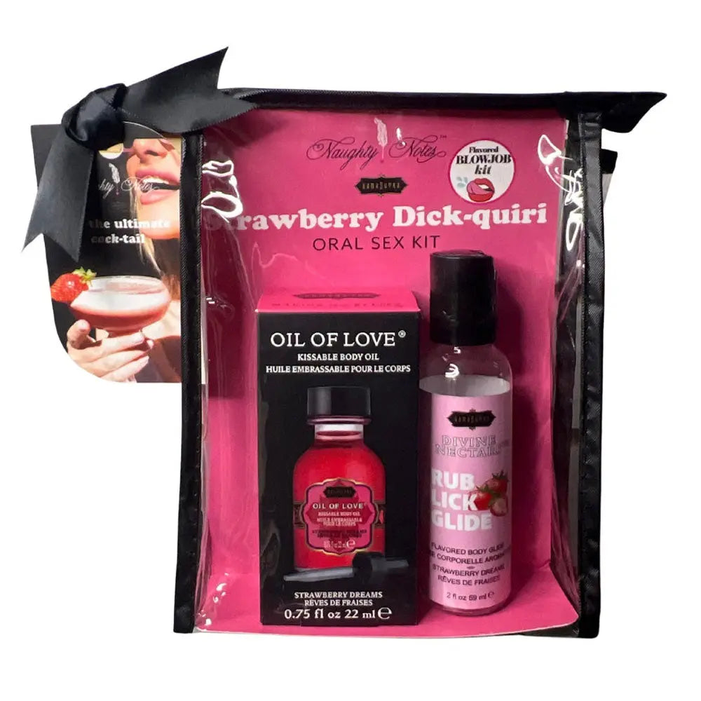 Strawberry Dick-Quiri Oral Sex Kit - .75 Oz – body-safe materials | Fu'Cha Exotics