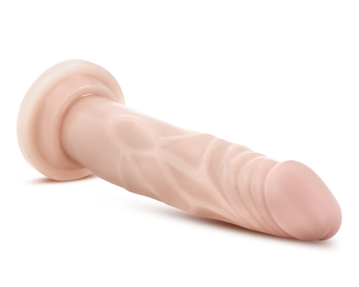 Dr. Skin Silicone - Dr. Carter - 7 Inch Dong With Suction Cup - Vanilla – body-safe materials | Fu'Cha Exotics