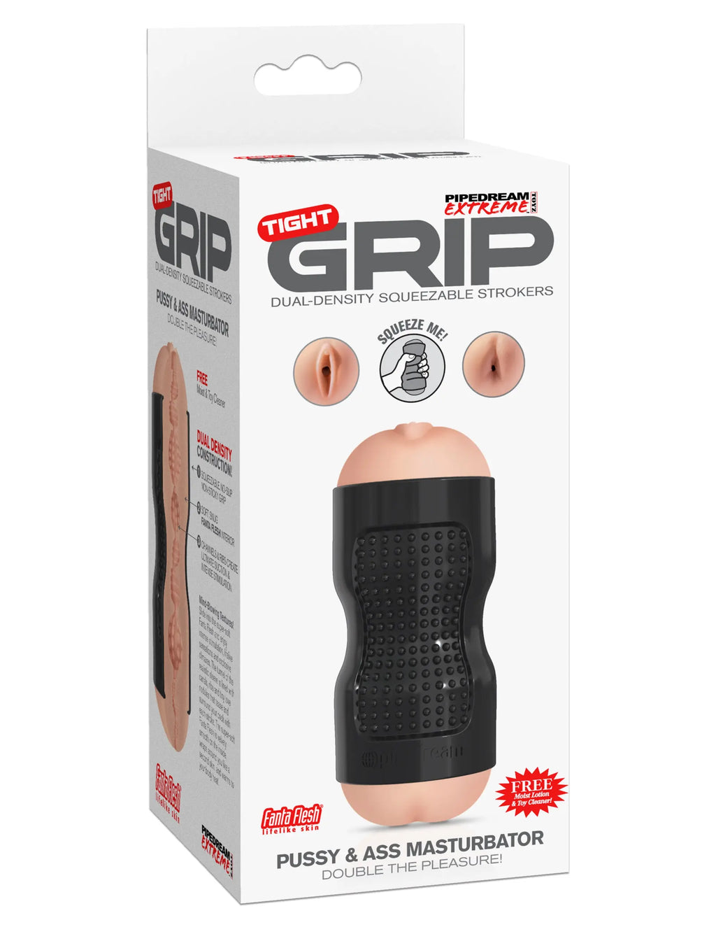 Pipedream Extreme Tight Grip Pussy and Ass Masturbator – body-safe materials | Fu'Cha Exotics