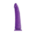 Purple 8-inch thin dildo with rounded base