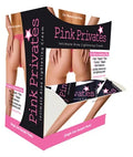 Pink Privates intimate area lighting cream display box, 50 single-use packs