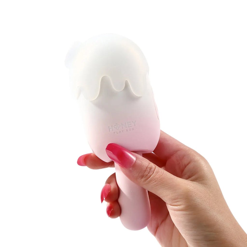 Bite Me Cream Pop Stimulator - Pink – body-safe materials | Fu'Cha Exotics