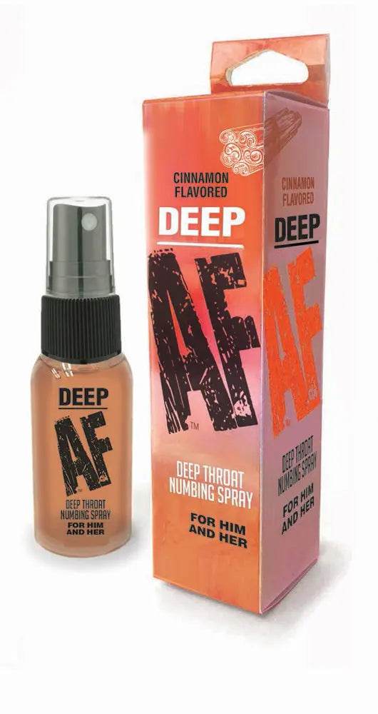 Deep Af Deep Throat Numbing Spray - Cinnamon - 1 Fl. Oz. – body-safe materials | Fu'Cha Exotics