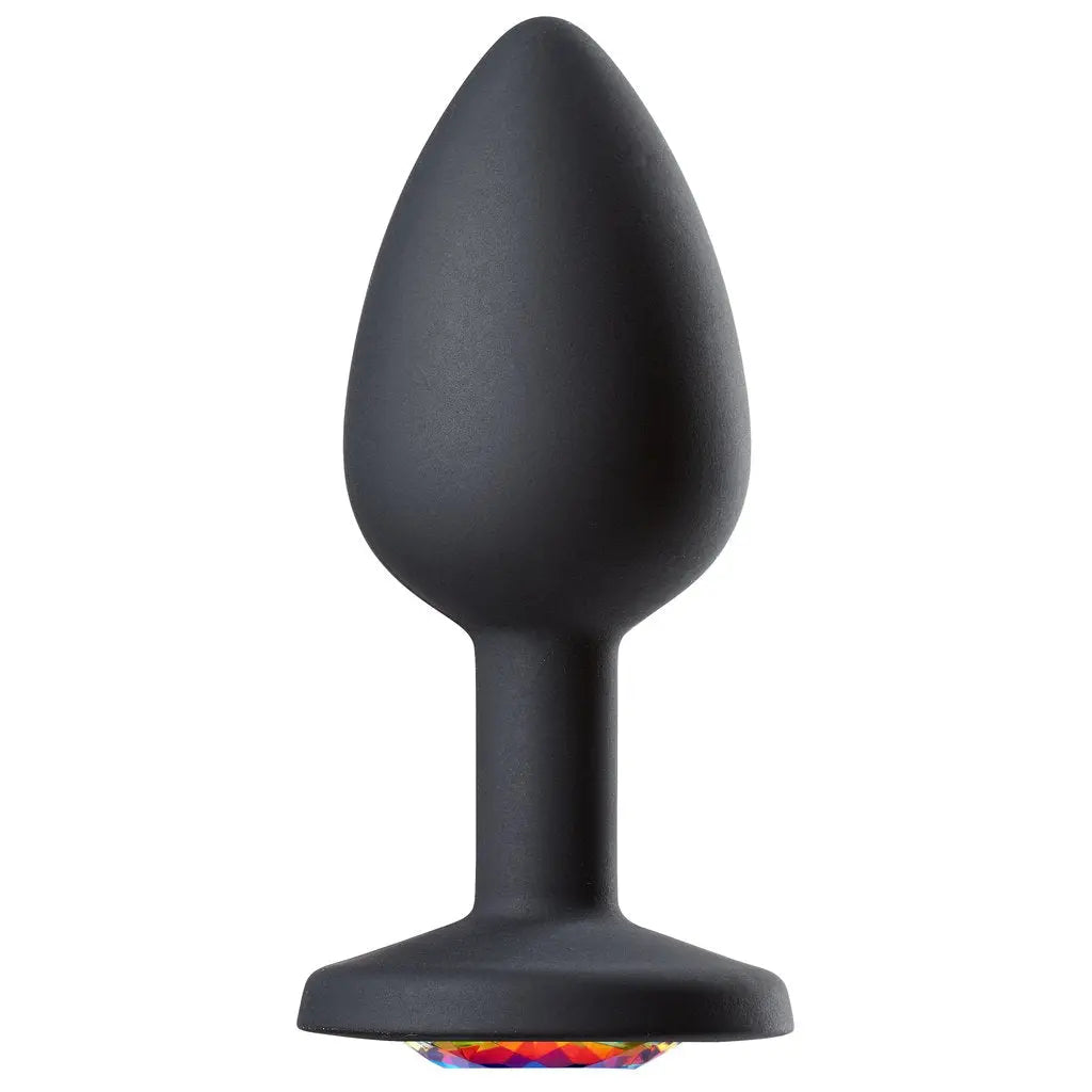 Cloud 9 Novelties Gems Jeweled Silicone Anal Plug - Small – body-safe silicone | Fu'Cha Exotics