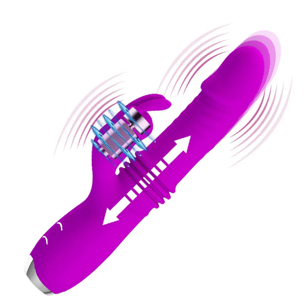 Pretty Love Dorothy Thrusting Rabbit Vibrator – body-safe materials thrusting action | Fu'Cha Exotics
