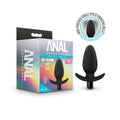 Anal Adventures- Platinum- Silicone Saddle  Plug- Black
