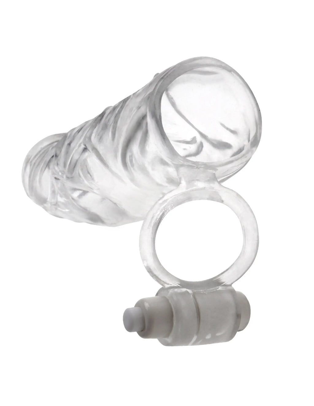 Fantasy X-Tensions Vibrating Super Sleeve - Clear – body-safe materials | Fu'Cha Exotics