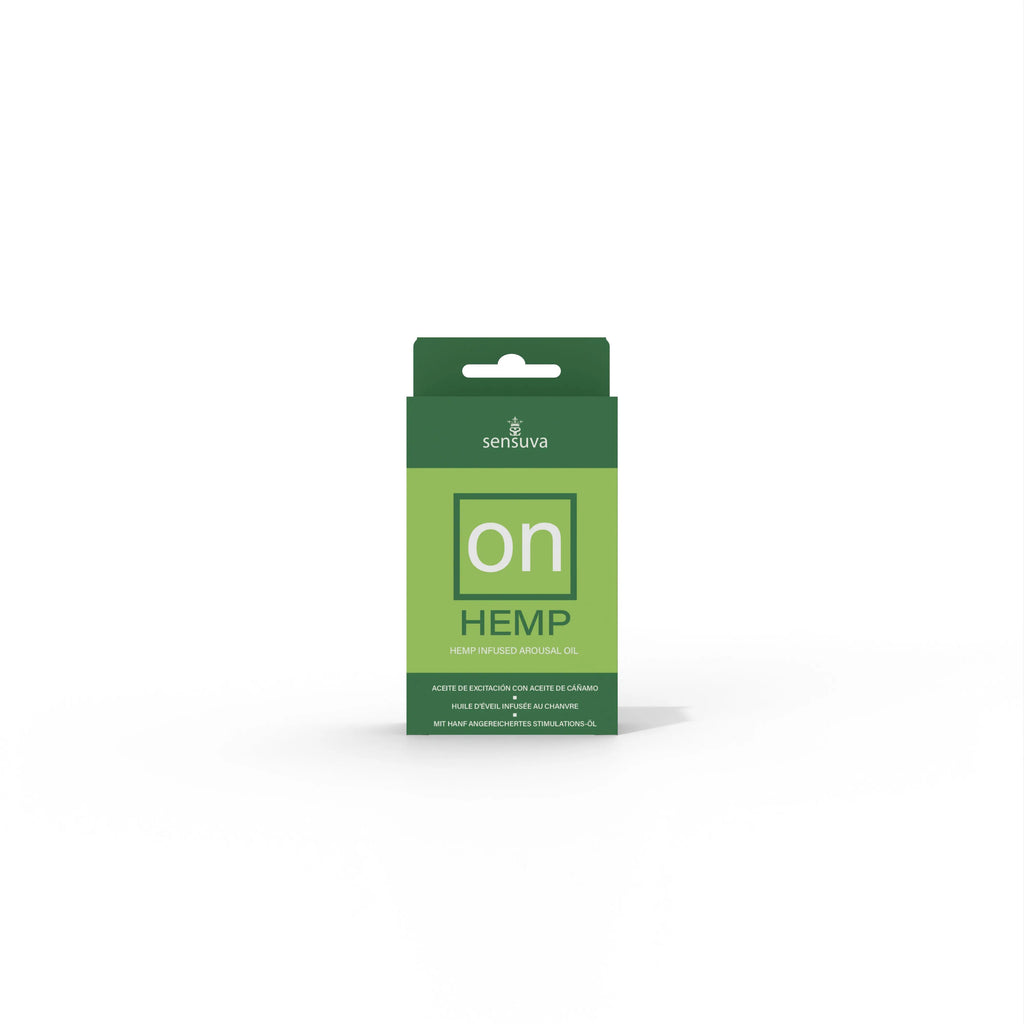 On Hemp Infused Arousal Oil -Medium Box - 0.17 Fl. Oz. – body-safe materials | Fu'Cha Exotics