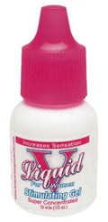 Women's stimulating gel, white bottle with pink cap, 1/3 oz