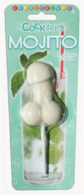 White novelty lollipop sucker on a clear stick