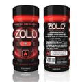 Fire cup, red-and-black tumbler with FIRE graphic and Zolo branding