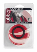Black rubber C ring, 1 1/4 in