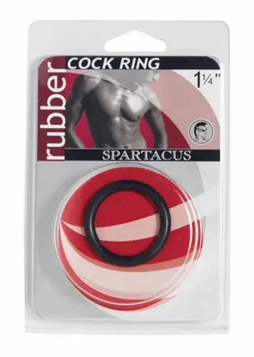 Black rubber C ring, 1 1/4 in