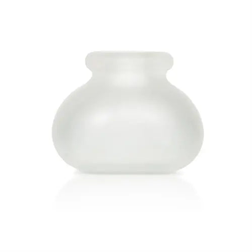 Clear ball stretcher with rounded bulb and flat base, 0.75 inch