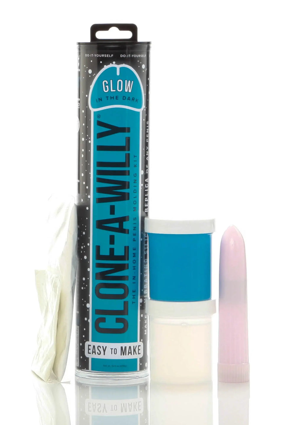 Clone-a-Willy Glow-in-the-Dark Kit - Blue – body-safe materials | Fu'Cha Exotics
