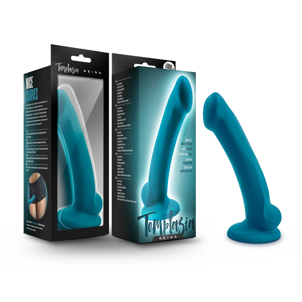 Temptasia - Reina - Teal – body-safe materials | Fu'Cha Exotics