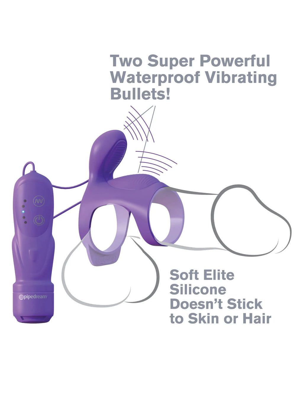 Fantasy C-Ringz Ultimate Couples Cage - Purple – body-safe materials | Fu'Cha Exotics