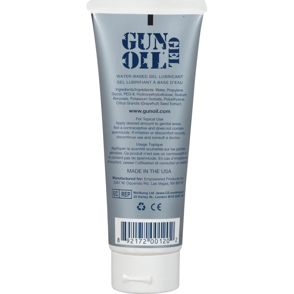Gun Oil H20 Gel - 3.3 Oz. Tube – body-safe materials | Fu'Cha Exotics