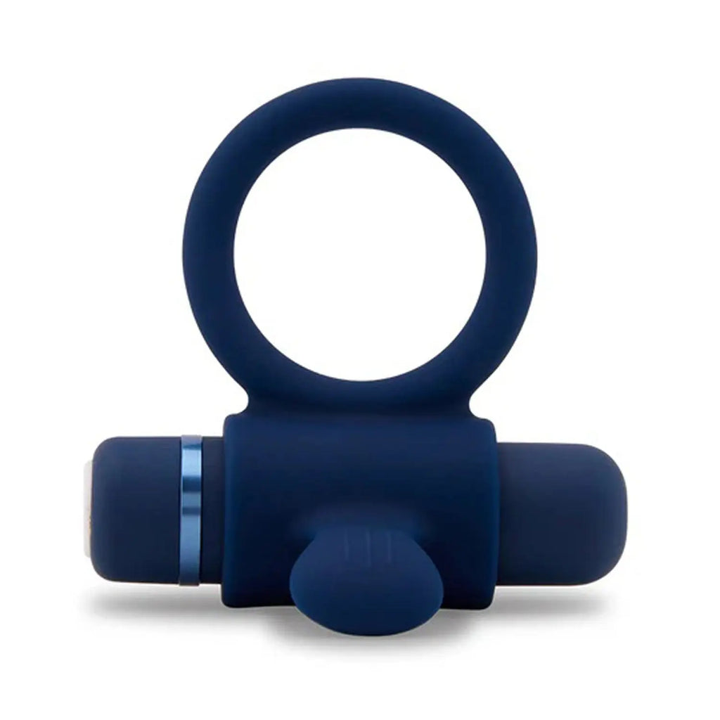Nu Sensuelle Silicone Bullet Ring - Navy Blue – body-safe materials | Fu'Cha Exotics