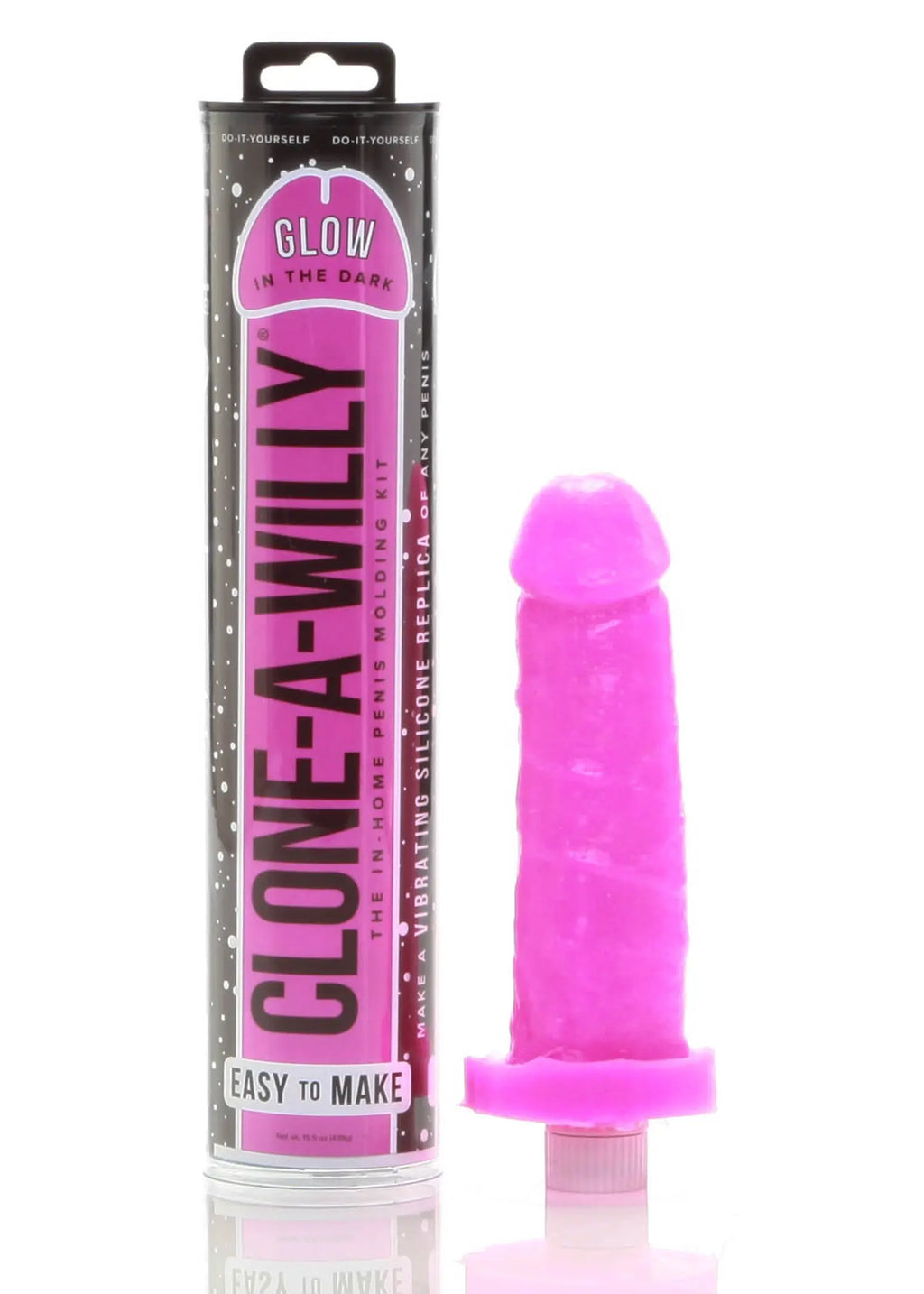 Clone-a-Willy Glow-in-the-Dark Kit - Pink – body-safe silicone | Fu'Cha Exotics