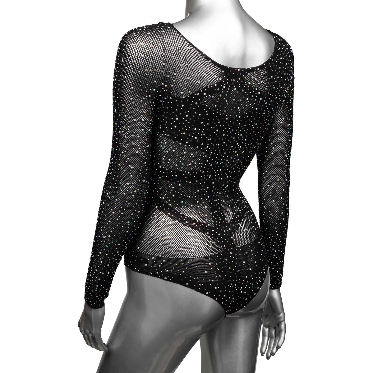 Radiance Long Sleeve Body Suit - One Size - Black – body-safe materials | Fu'Cha Exotics