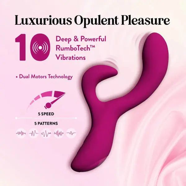 Blush Quinn Rabbit Vibrator Burgundy – body-safe materials | Fu'Cha Exotics