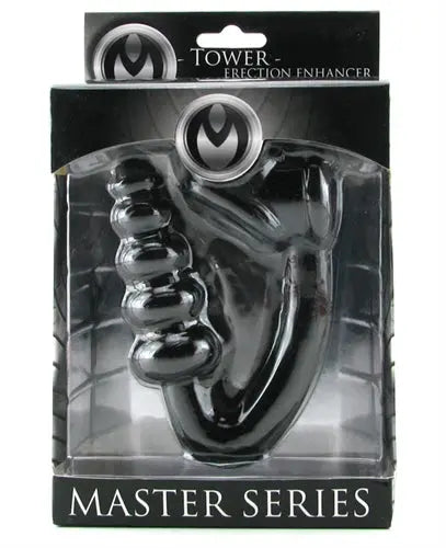 Erection enhancer sex toy in blister retail box, metallic dark gray