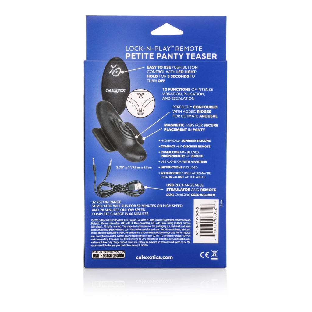 Lock-N-Play Remote Petite Panty Teaser – body-safe materials remote controlled | Fu'Cha Exotics