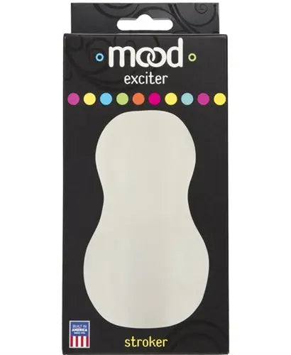 Mood Exciter Frost novelty sticker with white rounded shape