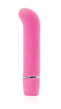 Pink shimmer lip color tube with metallic ring and rounded cap