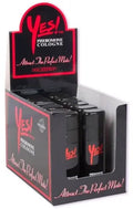 Yes Pheromone Cologne 12-piece display with multiple black fragrance bottles