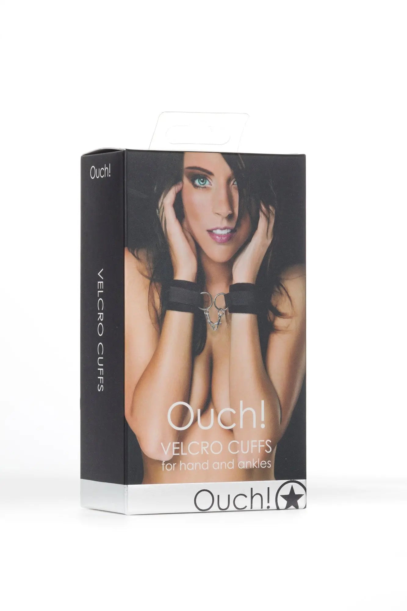 Black velcro wrist cuffs in retail box