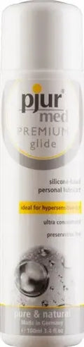 Pjur Med Premium Glide personal lubricant, 100 ml bottle with white cap