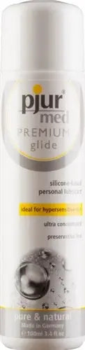 Pjur Med Premium Glide personal lubricant, 100 ml bottle with white cap