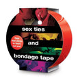 Red bondage tape on blister card, self-adhesive strip packaging