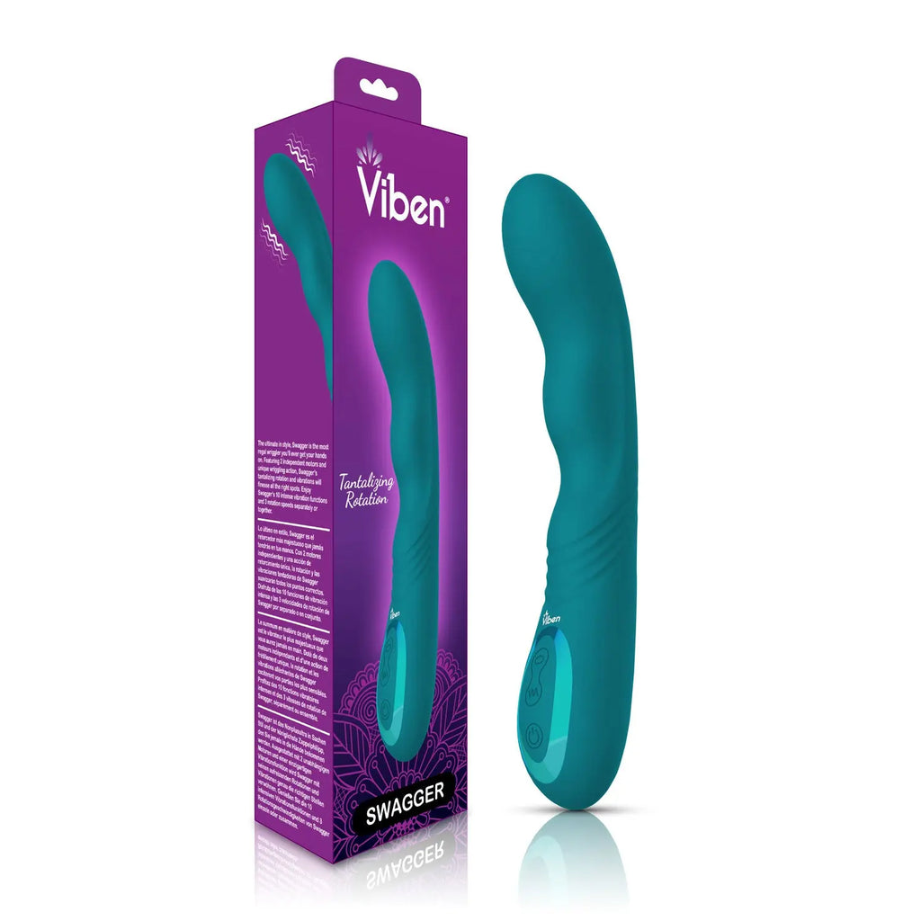Swagger Wriggling G-Spot Vibe - Ocean – body-safe materials | Fu'Cha Exotics