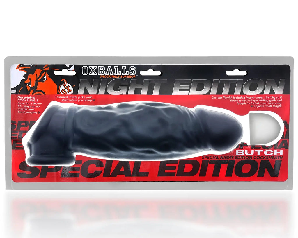 Butch Special Night Edition Cocksheath- Night Black – body-safe materials | Fu'Cha Exotics