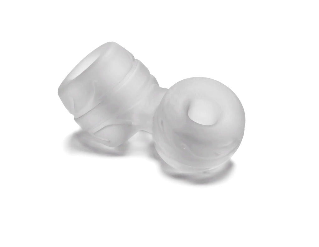 Silaskin Cock and Ball Ring and Stretcher - Clear – body-safe materials | Fu'Cha Exotics