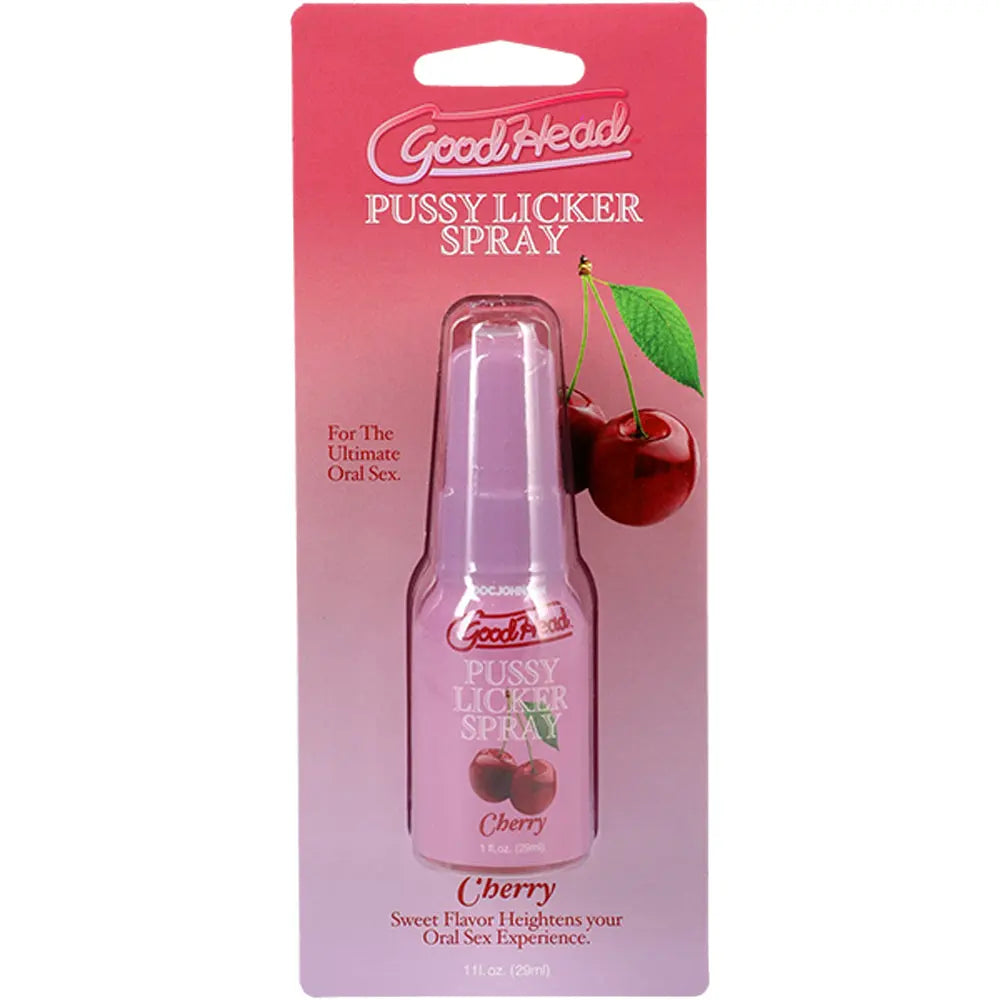 Goodhead Pussy Licker Spray Cherry 1 Fl Oz – body-safe materials | Fu'Cha Exotics