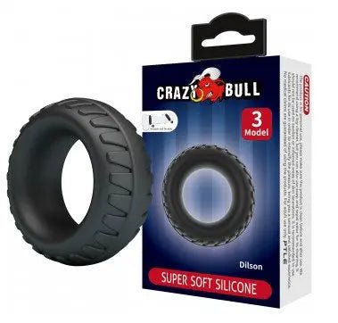 Dilson - Cockring Super Soft Silicone - Black – body-safe silicone fully waterproof | Fu'Cha Exotics