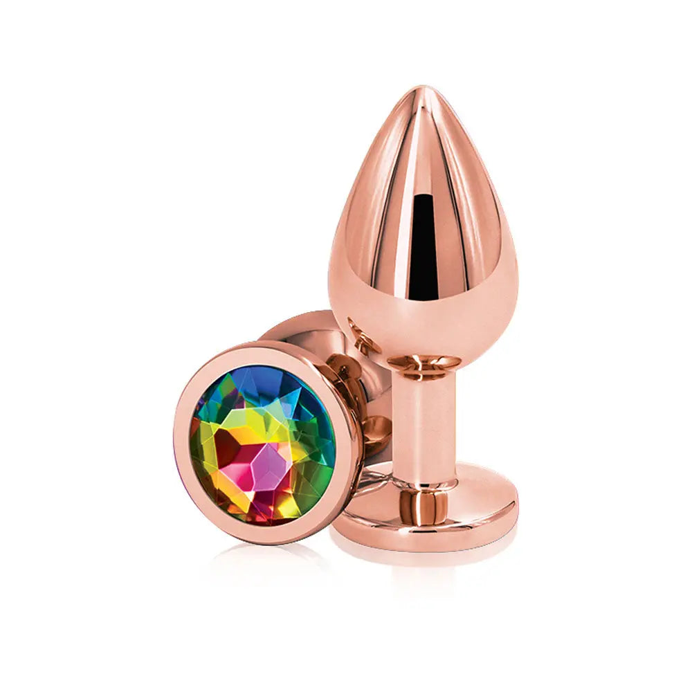 Rear Assets - Rose Gold - Medium - Rainbow – body-safe materials | Fu'Cha Exotics