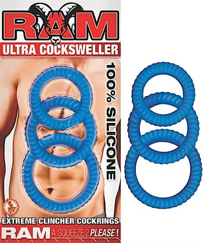 Ram Ultra Cocksweller - Blue – body-safe silicone | Fu'Cha Exotics