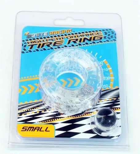 Clear small tire ring with transparent circular insert