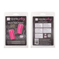 Pink silicone nipple suckers in blister pack, nipple-shaped suction pads