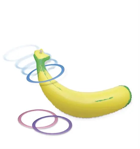 Bachelorette Party Favors Inflatable Banana Ring Toss – body-safe materials | Fu'Cha Exotics