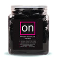 On natural arousal oil jar with black label and pink On logo