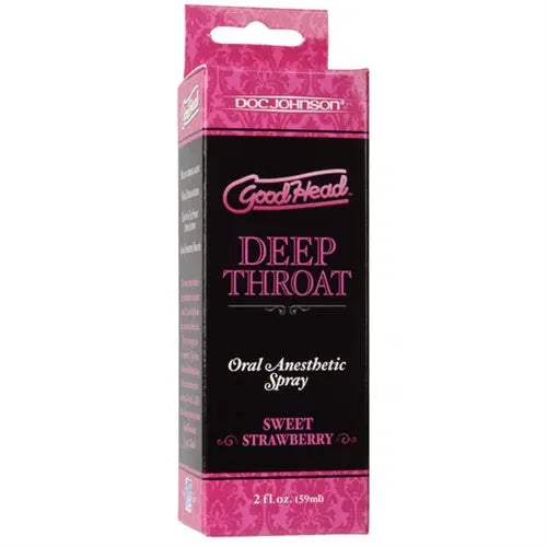 Good Head Deep Throat Spray - Sweet Strawberry – body-safe materials | Fu'Cha Exotics