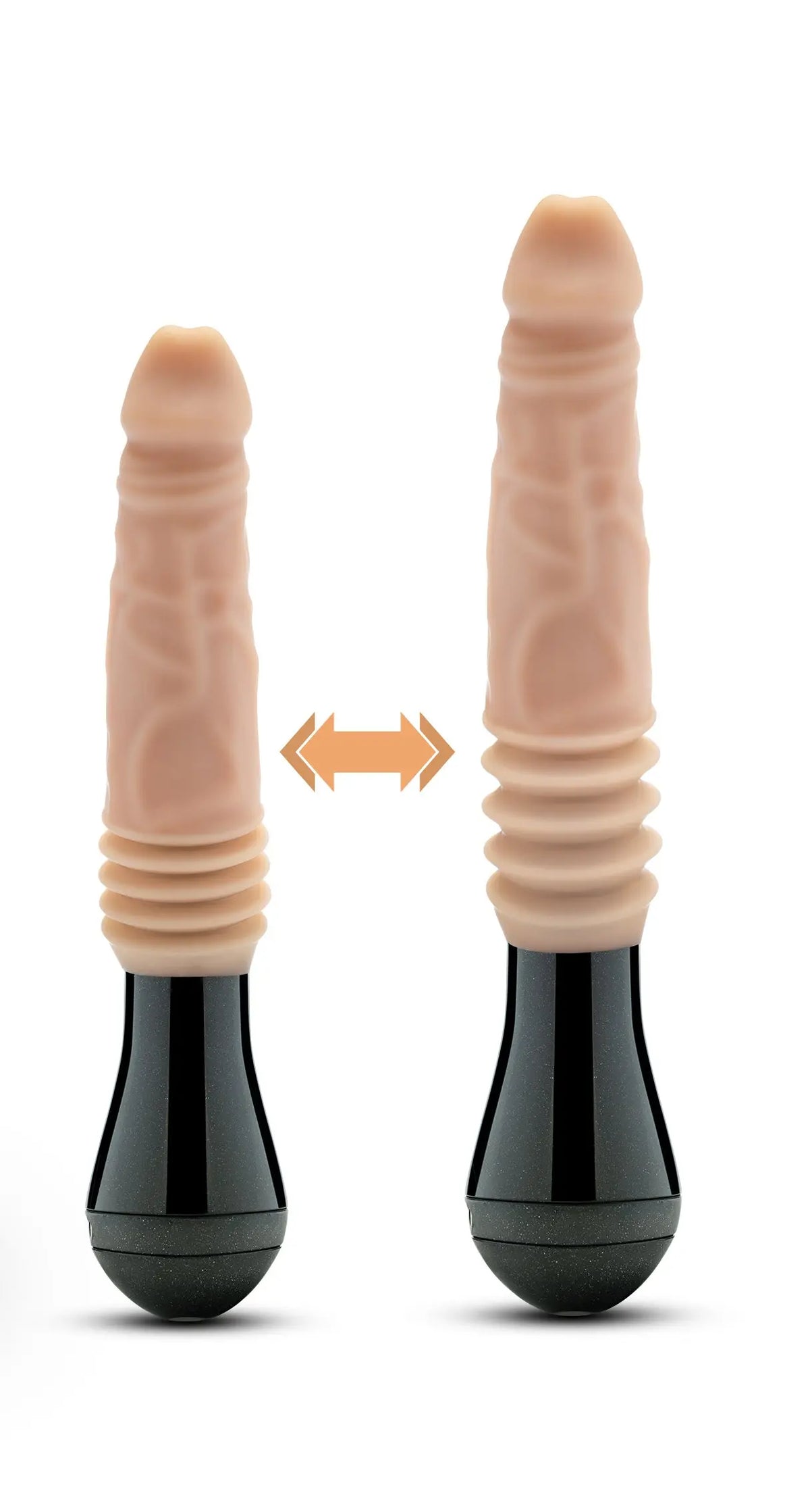 Dr. Skin Silicone - Dr. Knight - Thrusting Gyrating Vibrating Dildo - Beige – body-safe materials | Fu'Cha Exotics