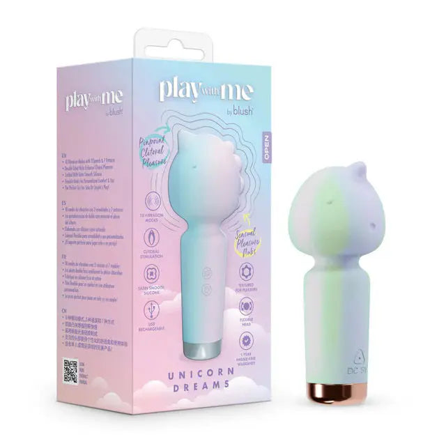 Play With Me - Unicorn Dreams – body-safe silicone 3 vibration modes | Fu'Cha Exotics
